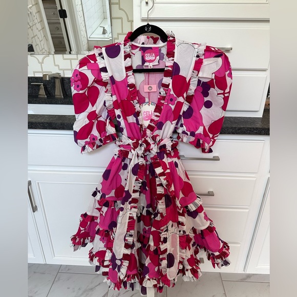 CeliaB Dresses & Skirts - Celia B Was Obsidiana Pink Dress size MEDIUM